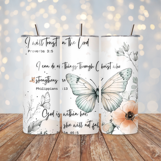Prayer Butterfly Quotes Sublimation Transfer