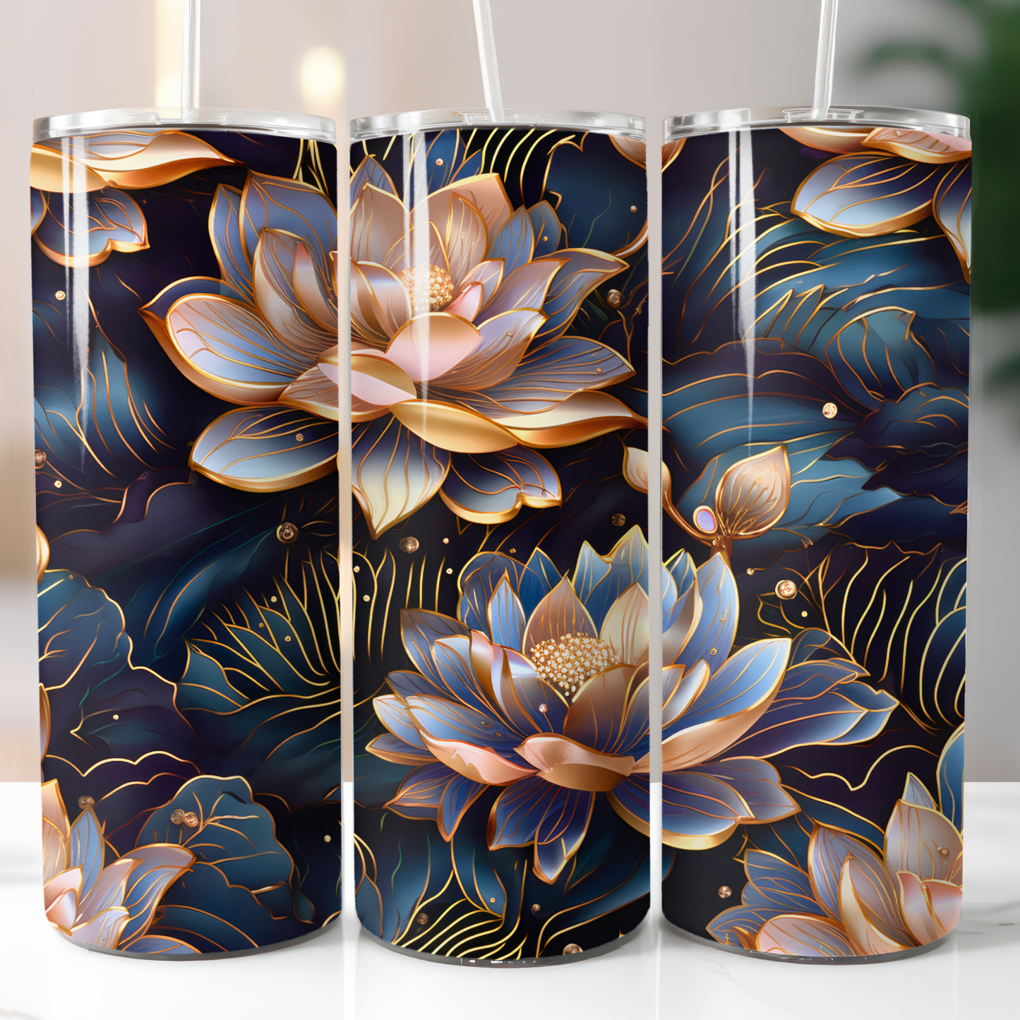 Lotus Flower, Sublimation Transfer