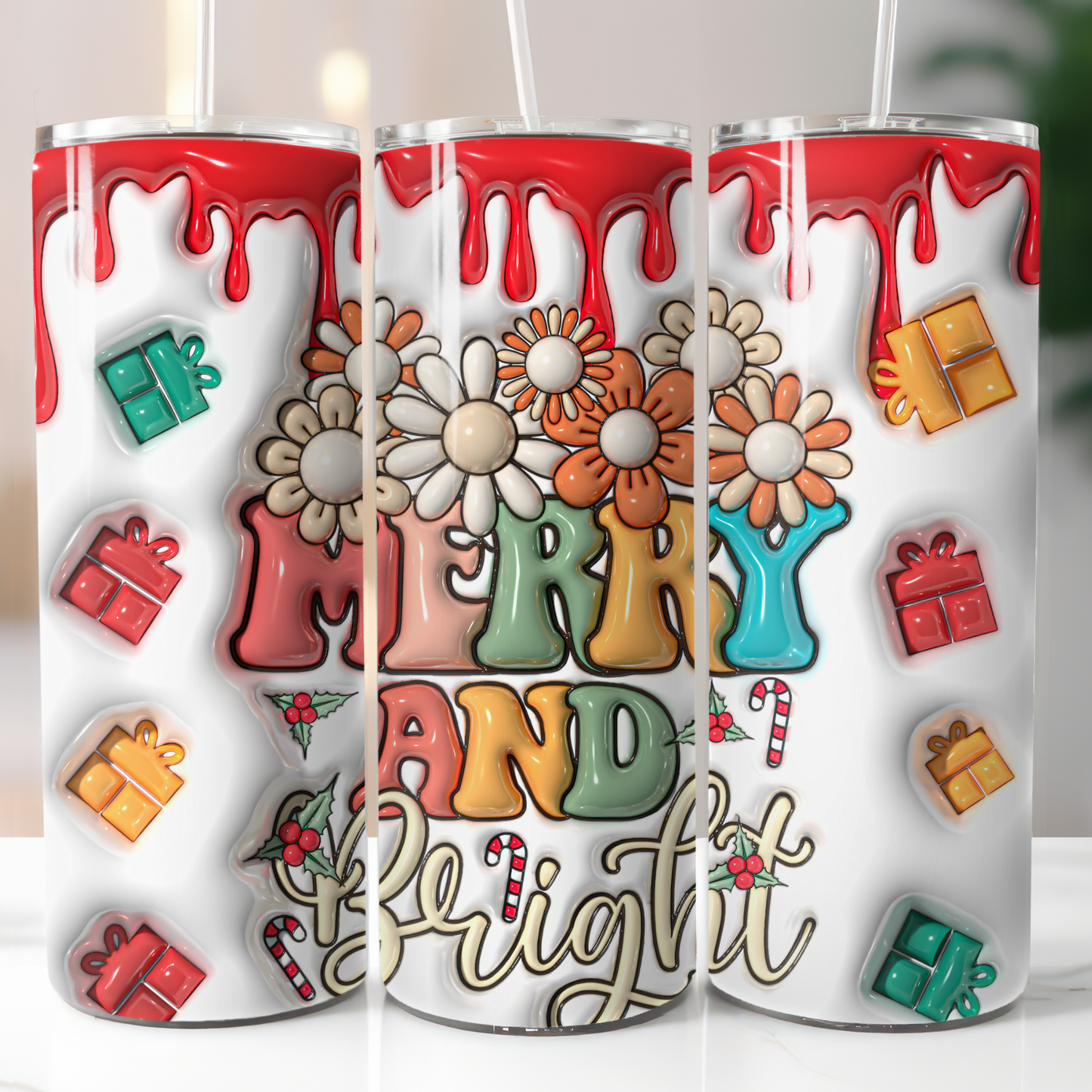 3D Puffy Christmas, Sublimation Transfer