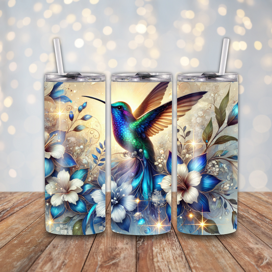 Blue Green Hummingbird Sublimation Transfers