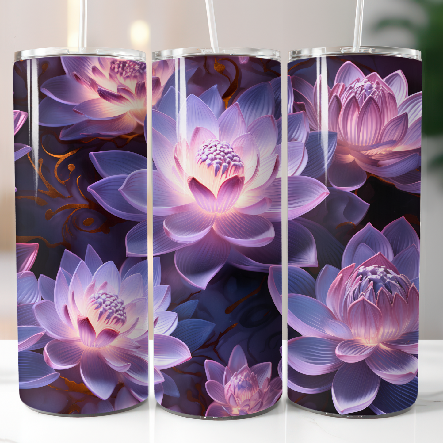 Lotus Flower, Sublimation Transfer