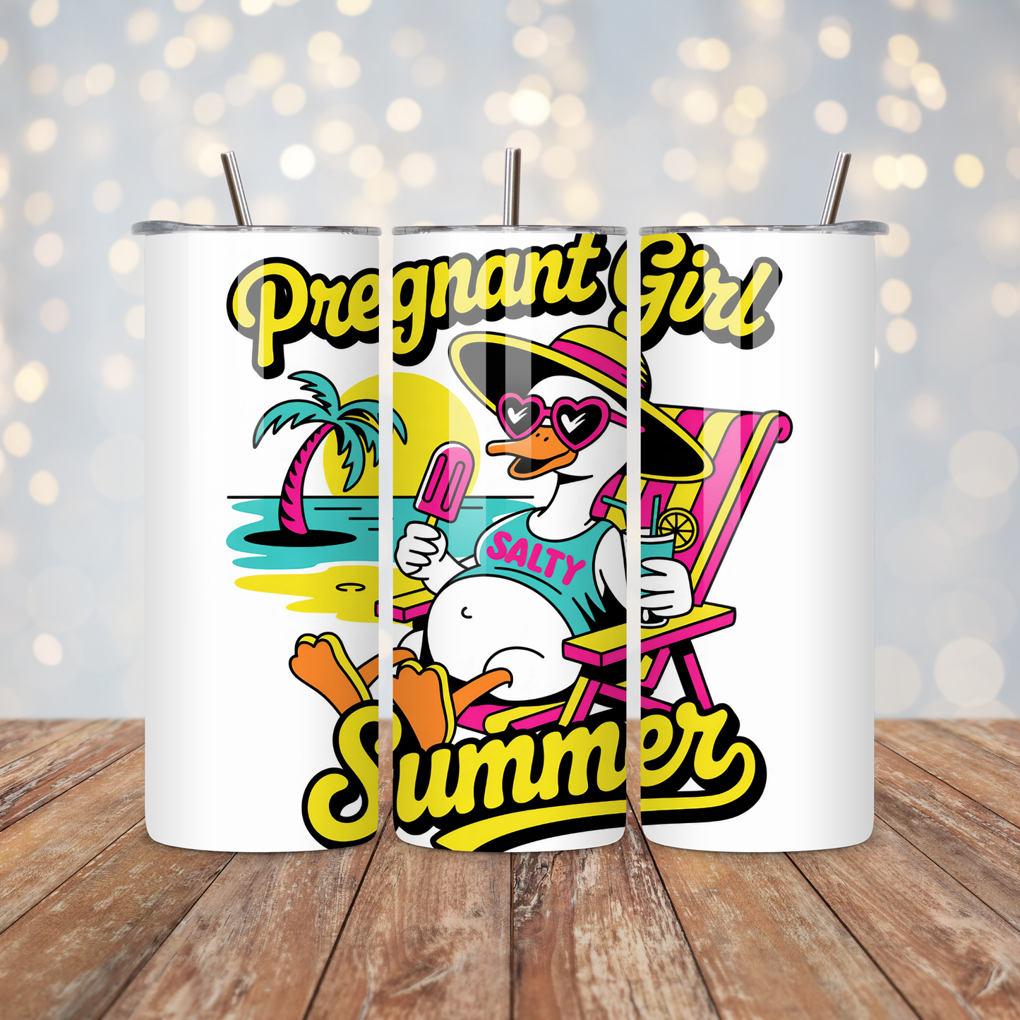 Pregnant Girl Summer Sublimation Transfer