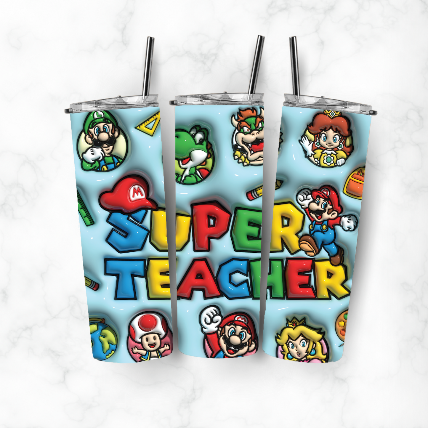 Super Teacher, Sublimation, Ready to Print, Ready To Press, Print Out Transfer, 20 oz, Skinny Tumbler Transfer, NOT A DIGITAL