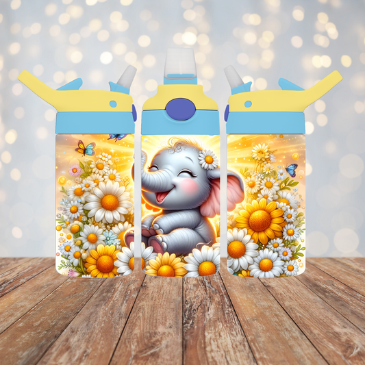 Baby Elephant Daisy Sublimation Transfer