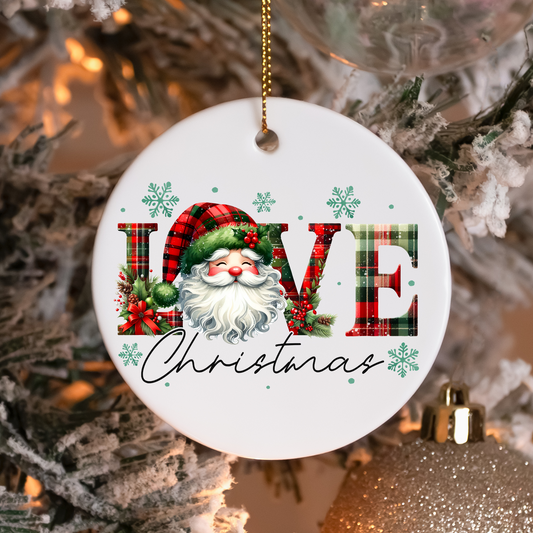 Love Christmas Santa Claus Sublimation Transfers