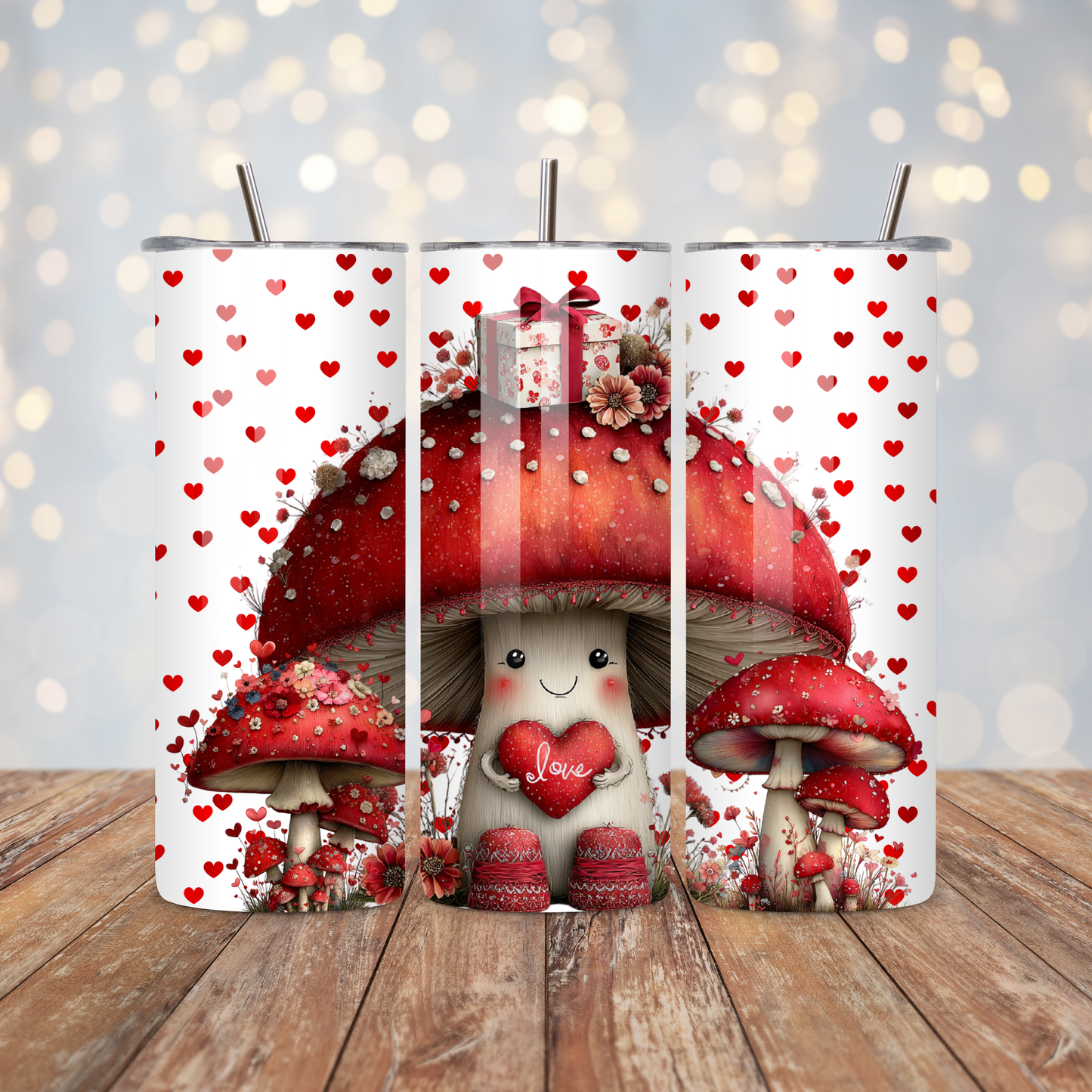 Mushroom Valentine Sublimation Transfer