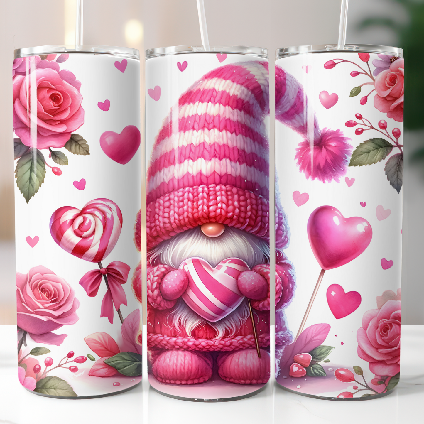 Gnome Pink Heart