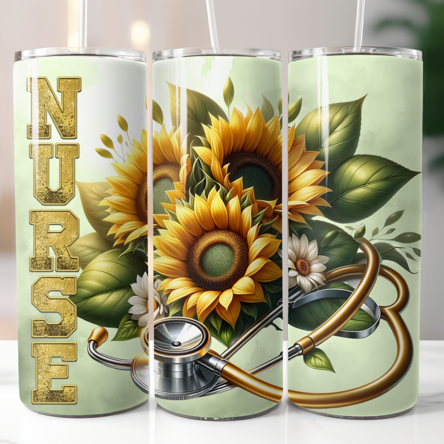 Nurse Sunflowers, Sublimation Transfer