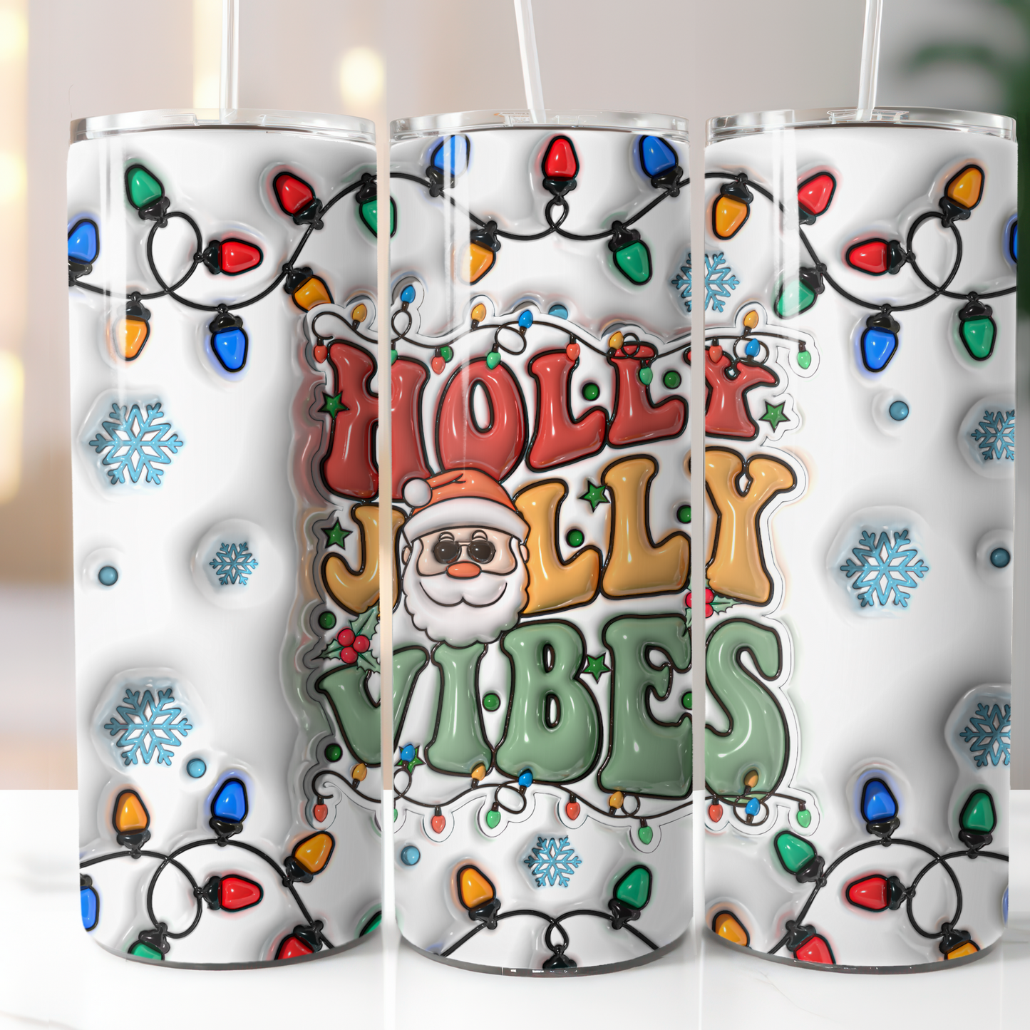 3D Puffy Christmas, Sublimation Transfer