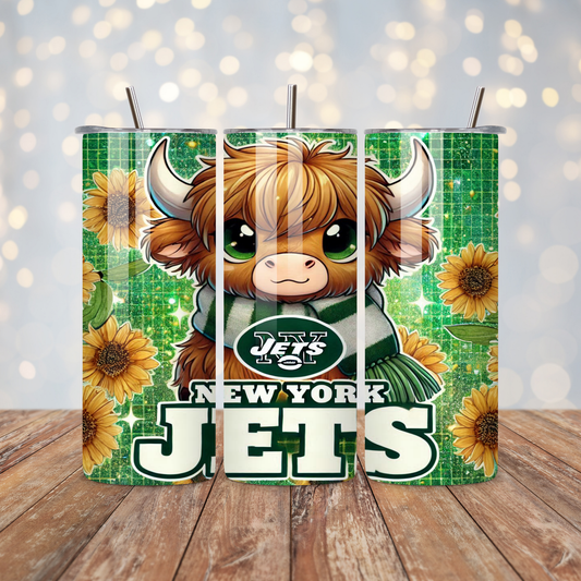 Football Highland Cow  Sublimation Transfer
