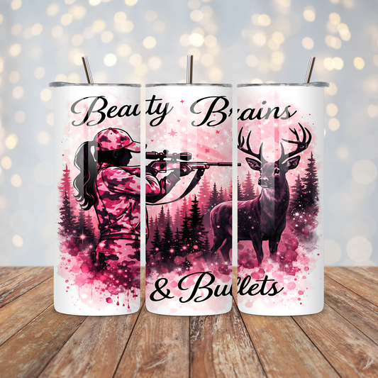Beauty Brain and Bullets Sublimation Transfer