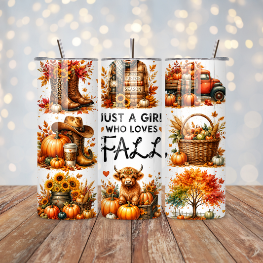 Just a Girl Who Loves Fall Sublimation Transfer