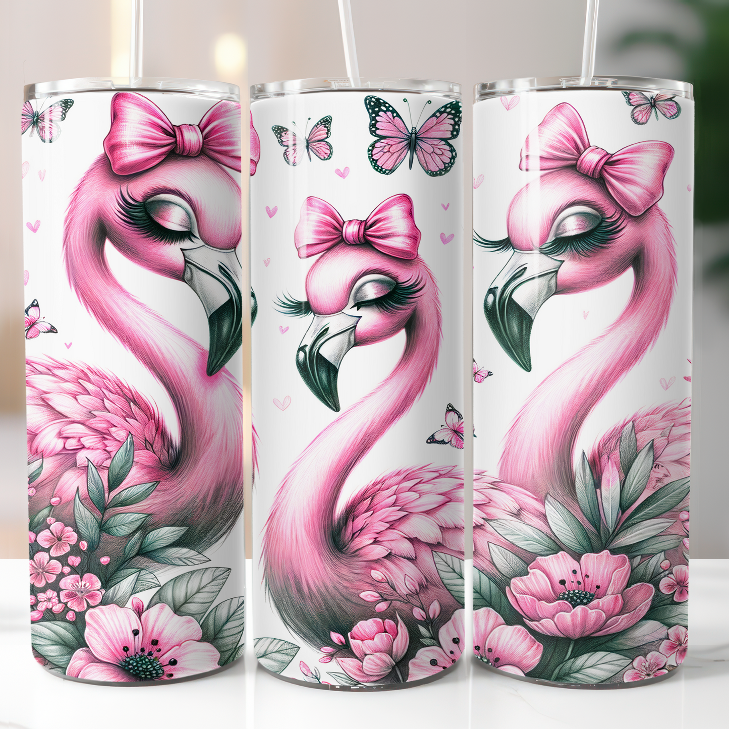 Pink Flamingo, Sublimation Transfer