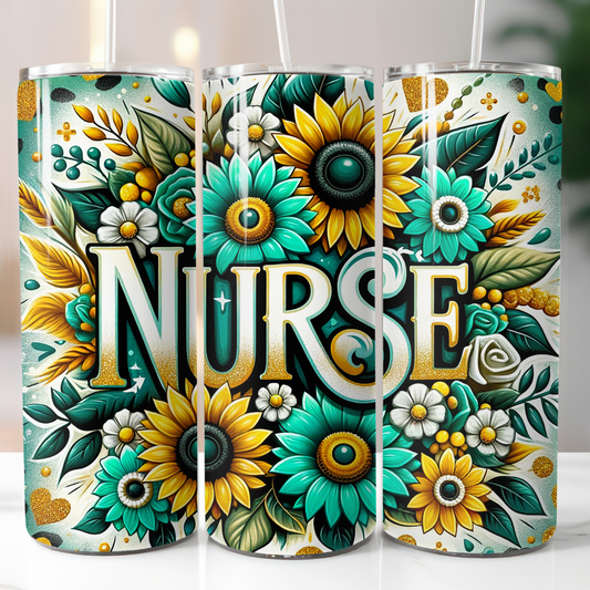 Nurse Flowers, Sublimation Transfer