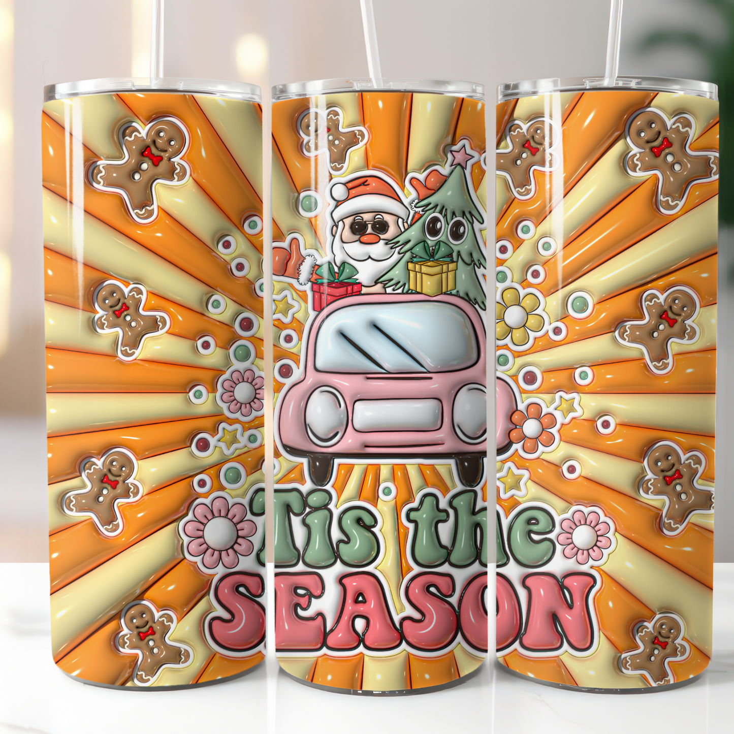 3D Puffy Christmas, Sublimation Transfer