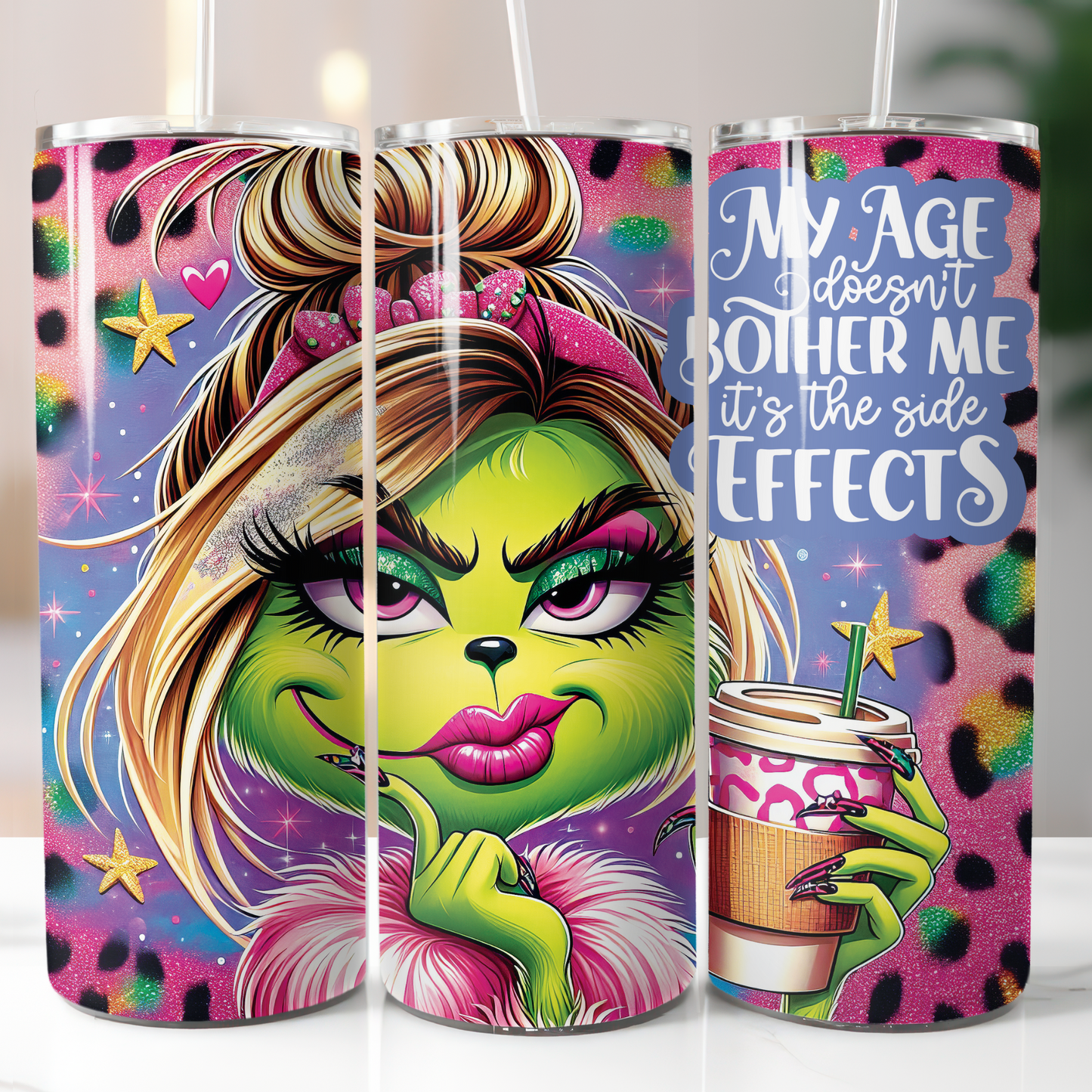 Female Grinch My Age, Sublimation Transfer