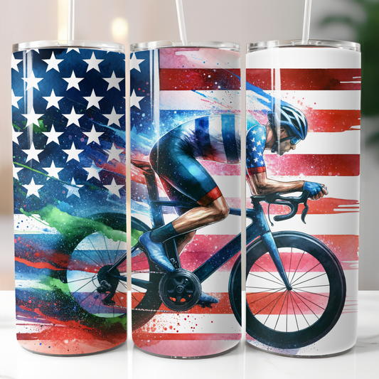 Bicyclist, Sublimation Transfer