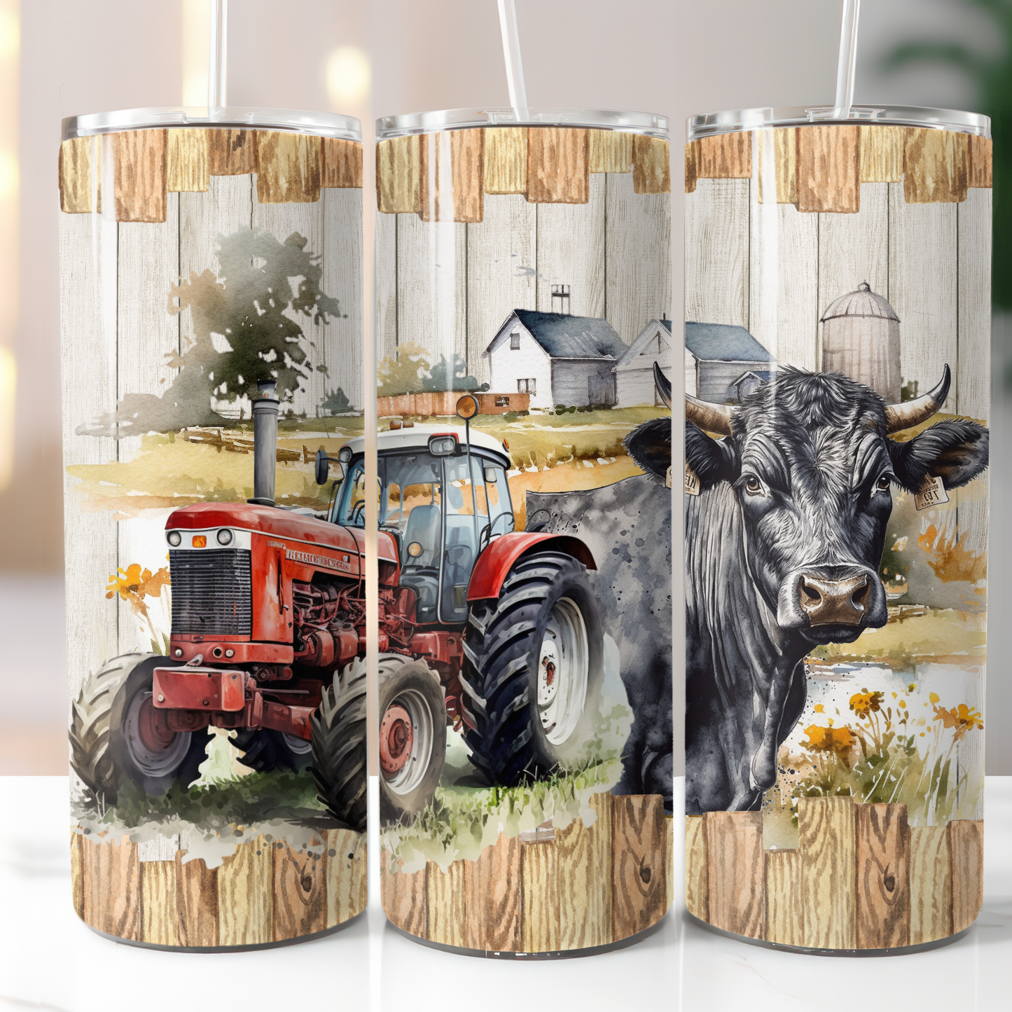 Farm Equipment, Sublimation, Ready To Press, Print Out Transfer, 20 oz, 12 oz. Skinny Tumbler Transfer, NOT A DIGITAL