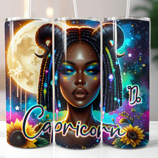 Capricorn, Black Woman, Sublimation Transfer