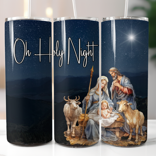 Nativity Scene, Sublimation, Ready To Press, Print Out Transfer, 20 oz, Skinny Tumbler Transfer, NOT A DIGITAL