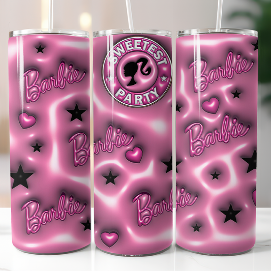 Barbie, Sublimation, Ready to Print, Ready To Press, Print Out Transfer, 20 oz, Skinny Tumbler Transfer, NOT A DIGITAL