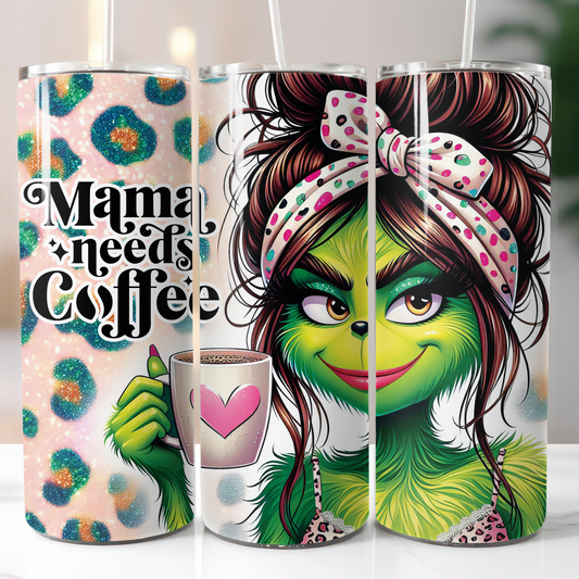 Female Grinch Mama, Sublimation Transfer