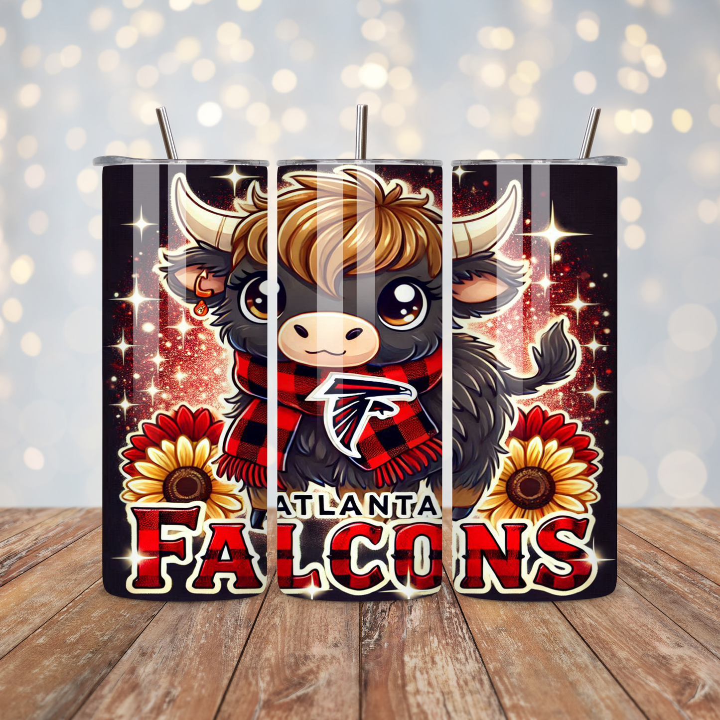 Football Highland Cow  Sublimation Transfer