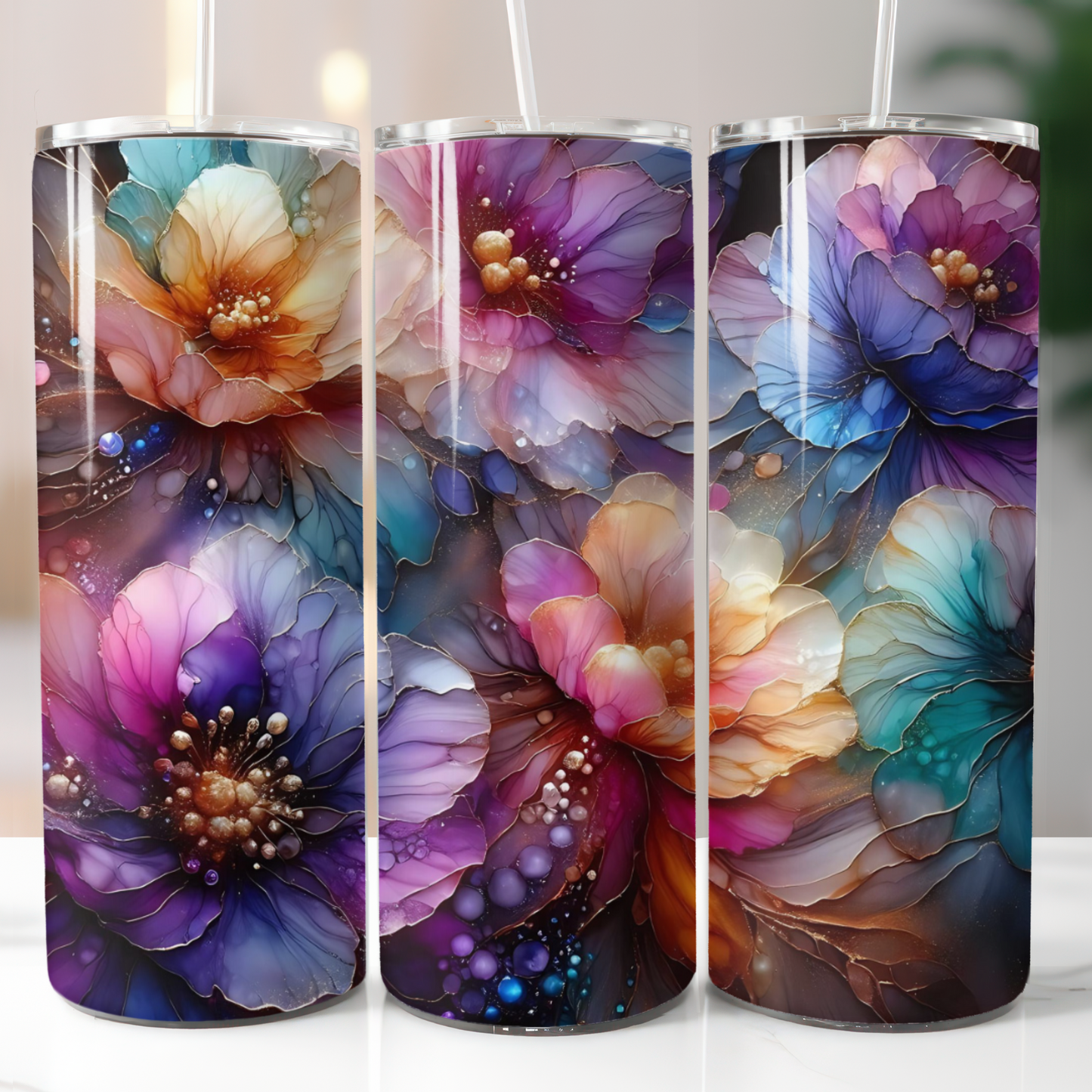 Floral Alcohol Ink