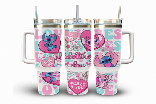 Valentine Aliens Sublimation Transfer, 40 oz.