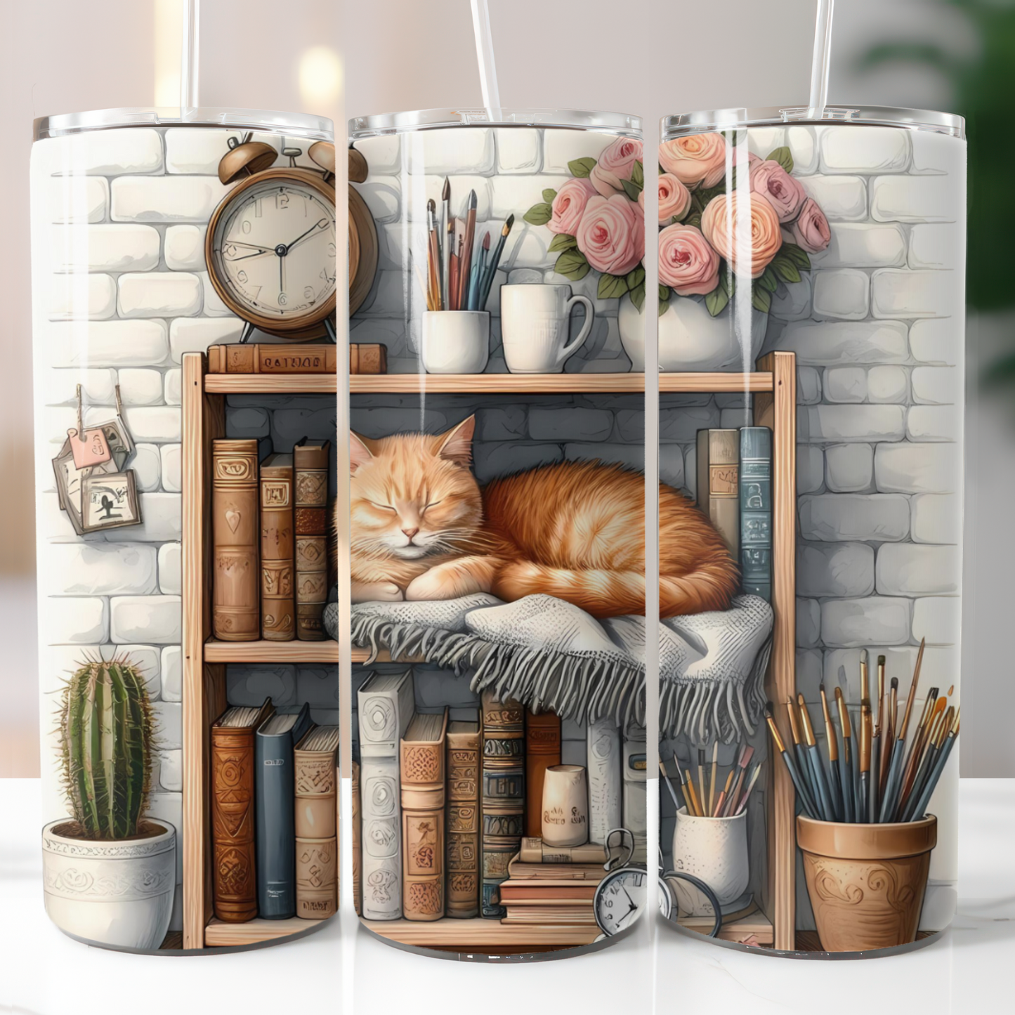 Books and Cat