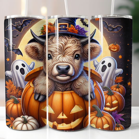 Halloween Highland Cow, Sublimation Prints