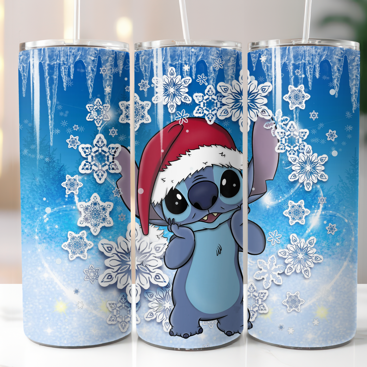 Stitch Christmas, Sublimation, Ready To Press, Print Out Transfer, 20 oz, Skinny Tumbler Transfer, NOT A DIGITAL