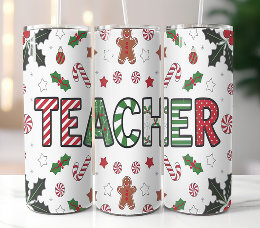 Teacher Christmas Sublimation Transfers