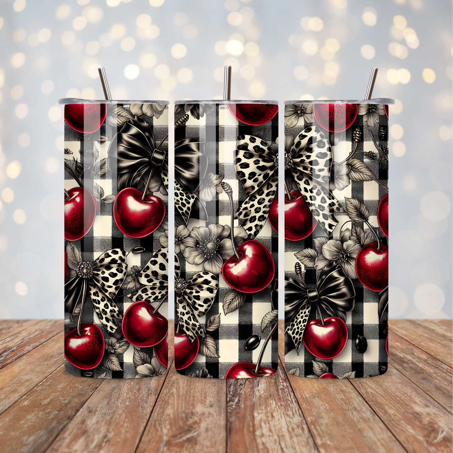 Cherry Coquette Bows Sublimation Transfer