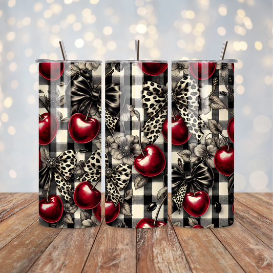 Cherry Coquette Bows Sublimation Transfer
