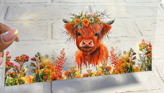 Highland Cow Floral