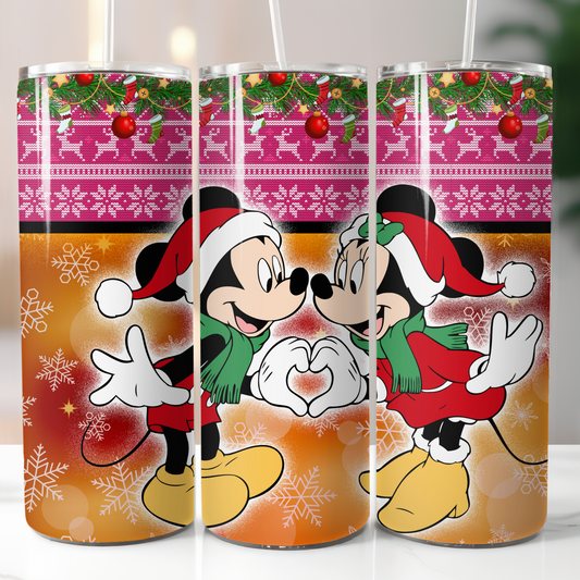 Disney Christmas, Sublimation, Ready to Print, Ready To Press, Print Out Transfer, 20 oz, Skinny Tumbler Transfer, NOT A DIGITAL