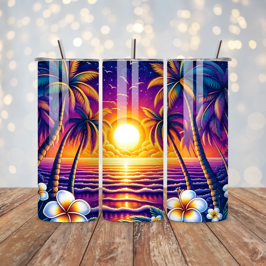Sunset Beach Sublimation Transfer