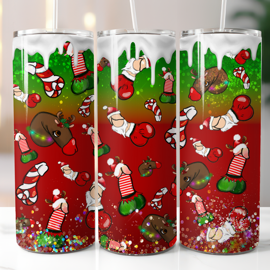 Christmas Penis, Sublimation, Ready to Print, Ready To Press, Print Out Transfer, 20 oz, Skinny Tumbler Transfer, NOT A DIGITAL