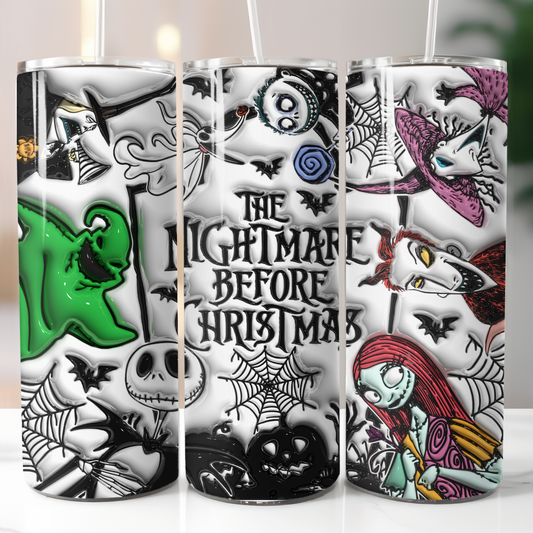 3D Puffy Nightmare Before Christmas, Sublimation Transfer