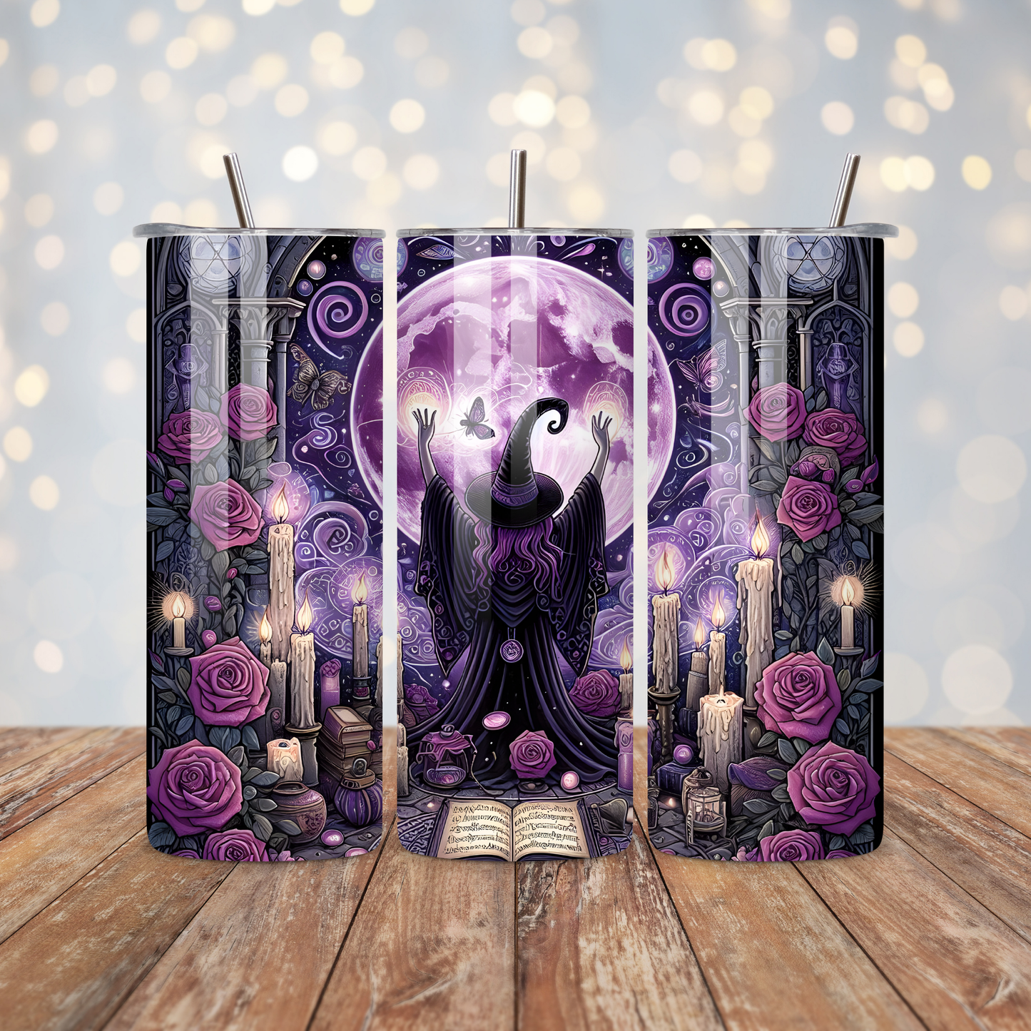 Purple Witch Moon Sublimation Transfer
