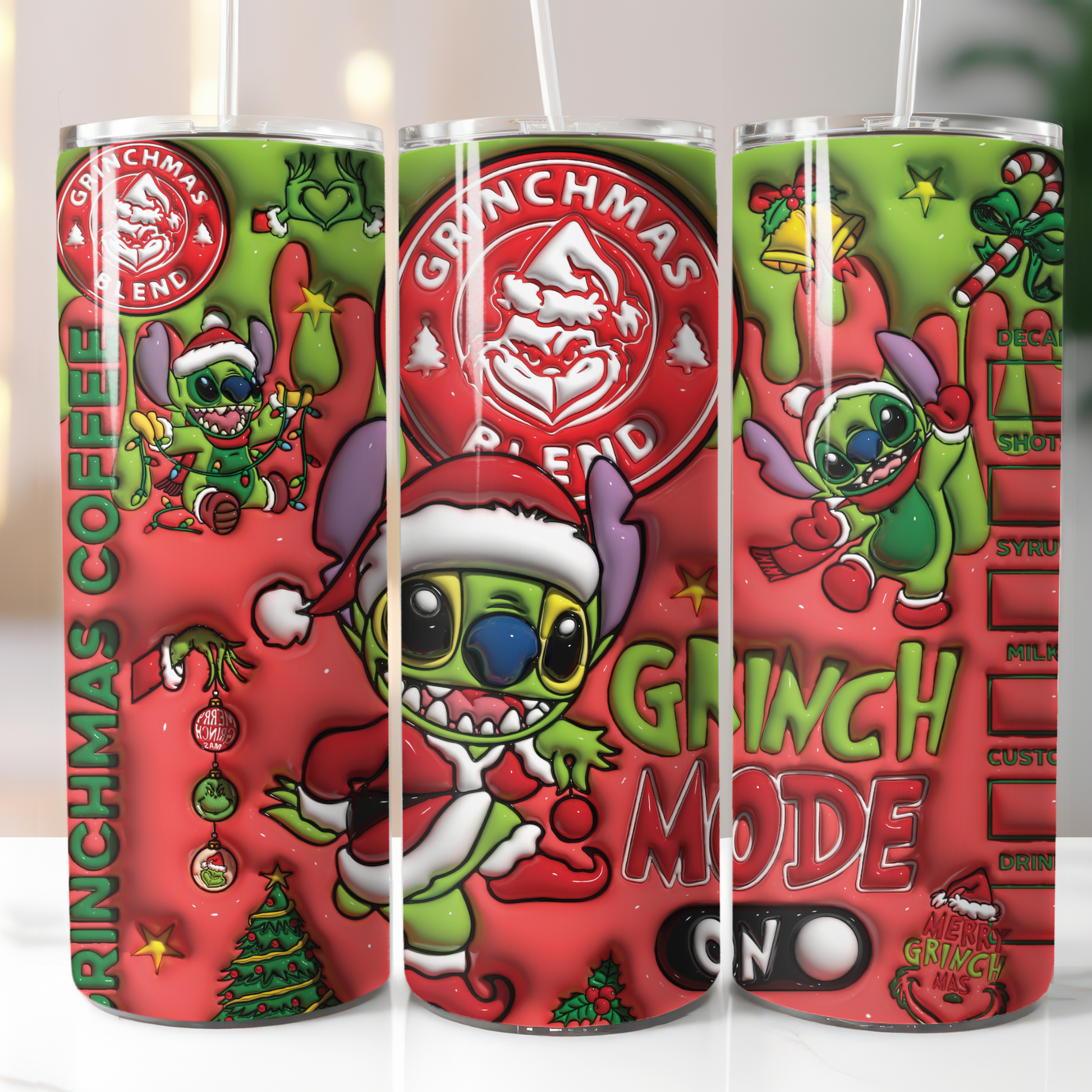 You Serious Grinch, Ready To Press Sublimation 20 oz Tumbler Print,  TRANSFER PRINT SIZE: 9.5 wide x 8.3 tall (Not A Digital)