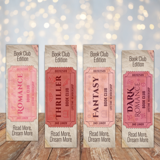 Book Genre Bookmarks Sublimation Transfers