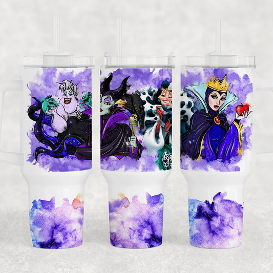 Villains, Sublimation, Ready To Press, Print Out Transfer, 40 oz. Tumbler Transfer, NOT A DIGITAL