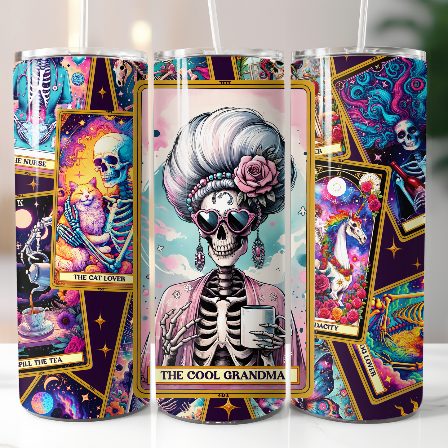 The Cool Grandma Tarot Cards, Sublimation Transfer