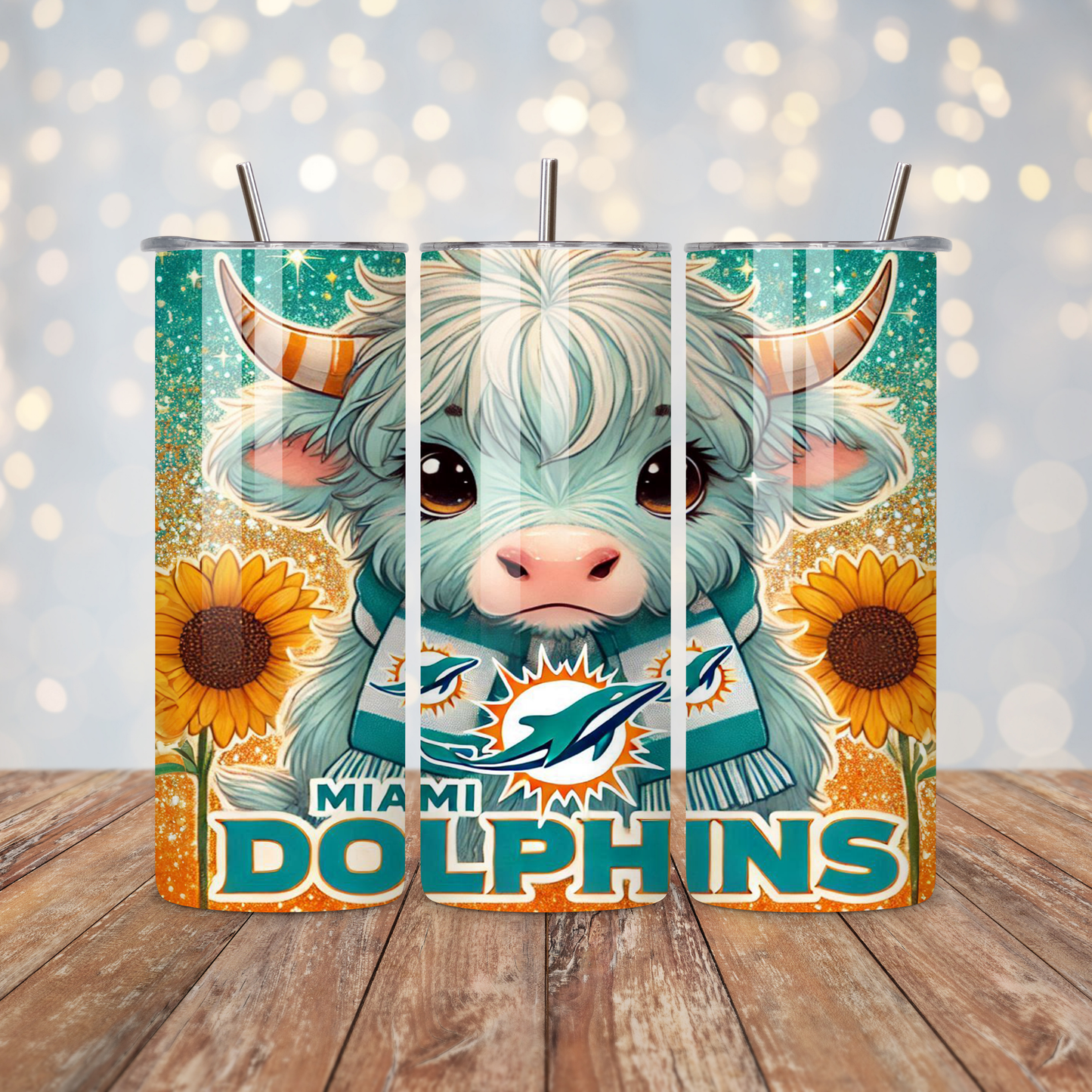 Football Highland Cow  Sublimation Transfer