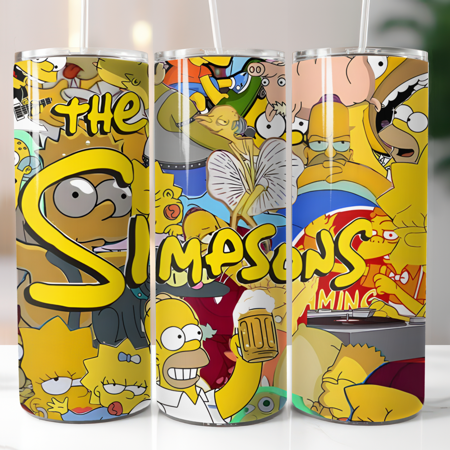 The Simpsons, Sublimation, Ready To Press, Print Out Transfer, 20 oz, Skinny Tumbler Transfer, NOT A DIGITAL