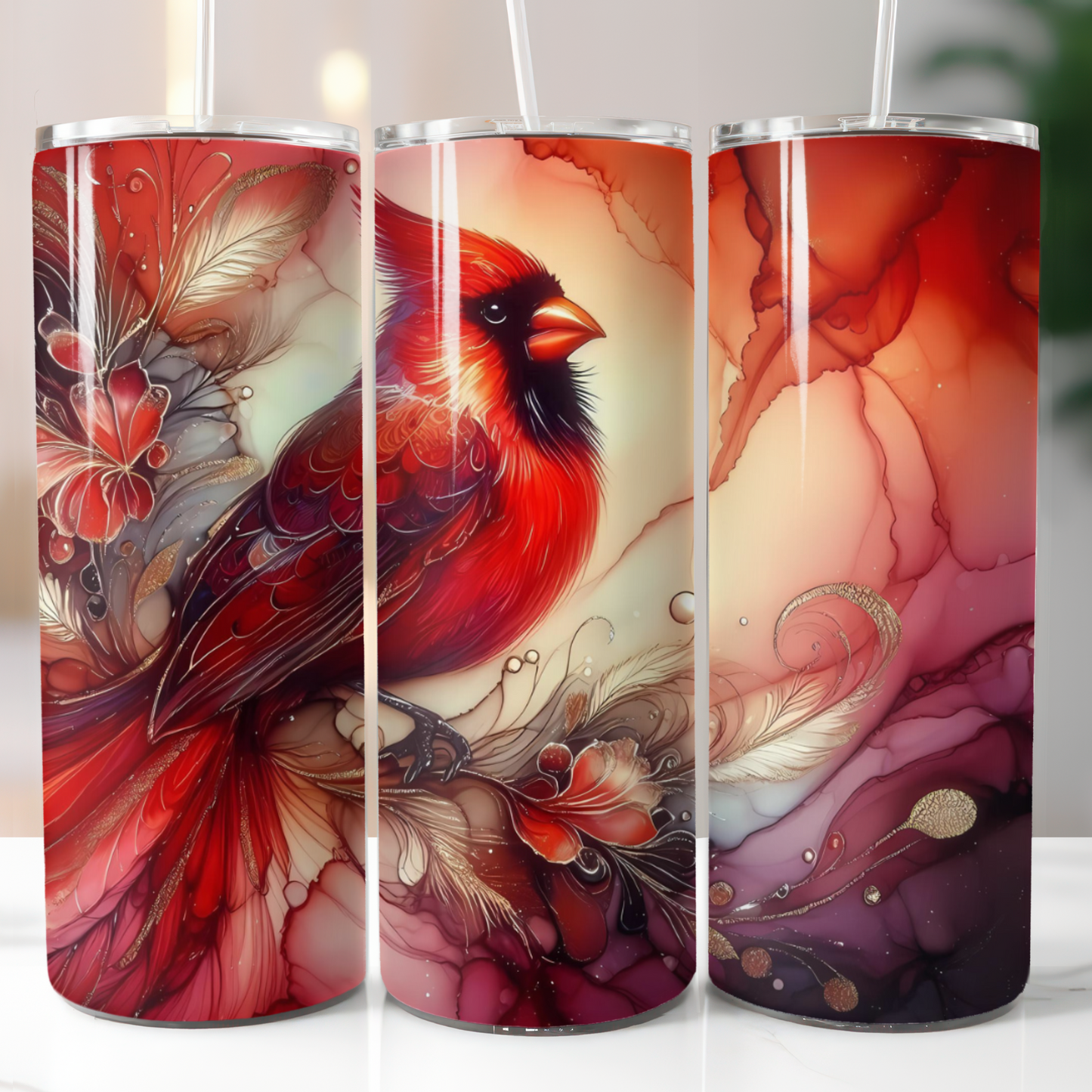 Red Cardinal Alcohol Ink