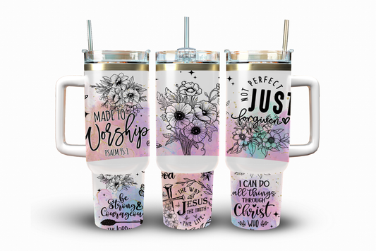 Faith Quotes Sublimation Transfer, 40 oz.