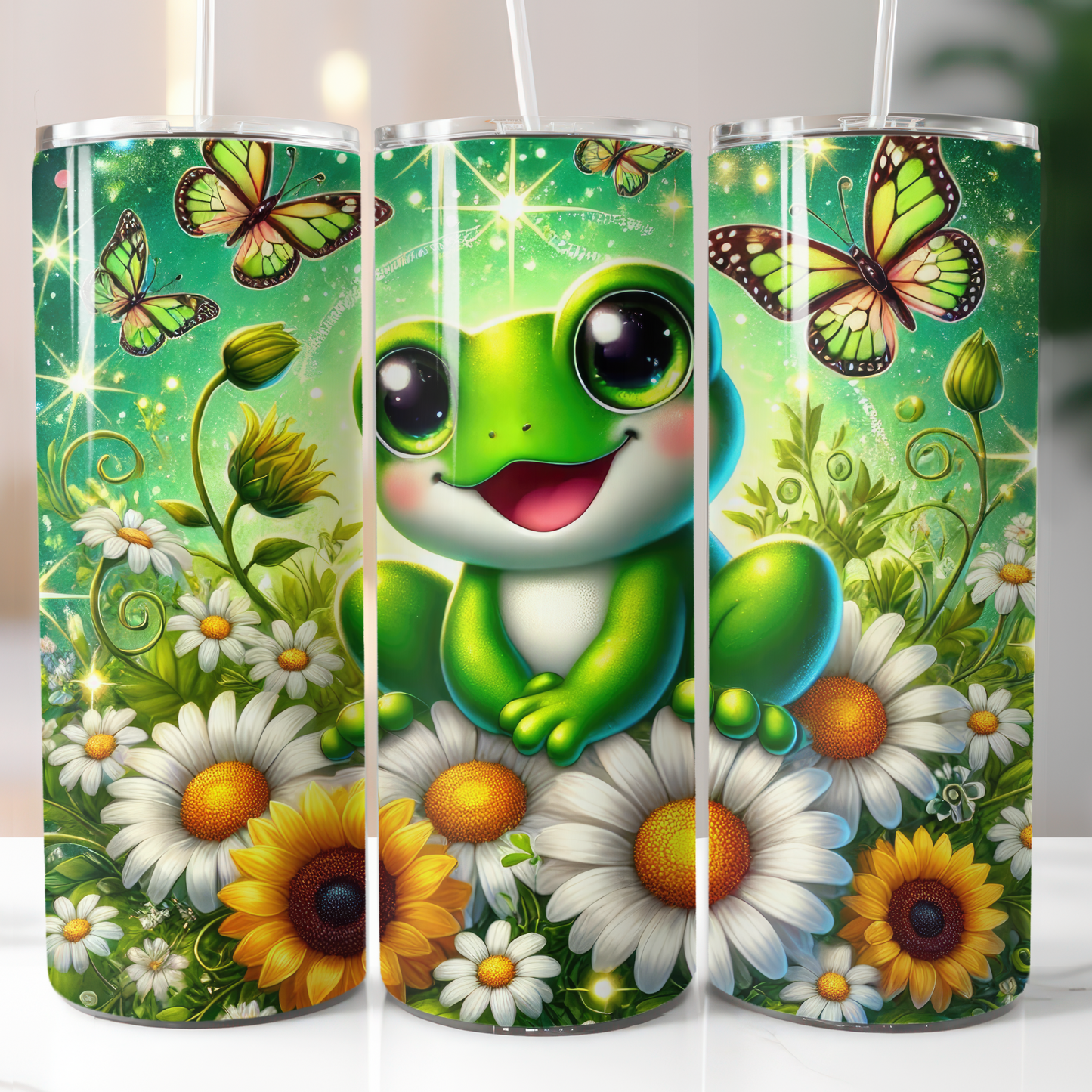 Frog Floral Sublimation Transfers